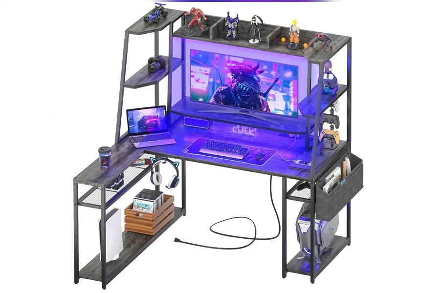 Illuminated Gaming Corner Desk