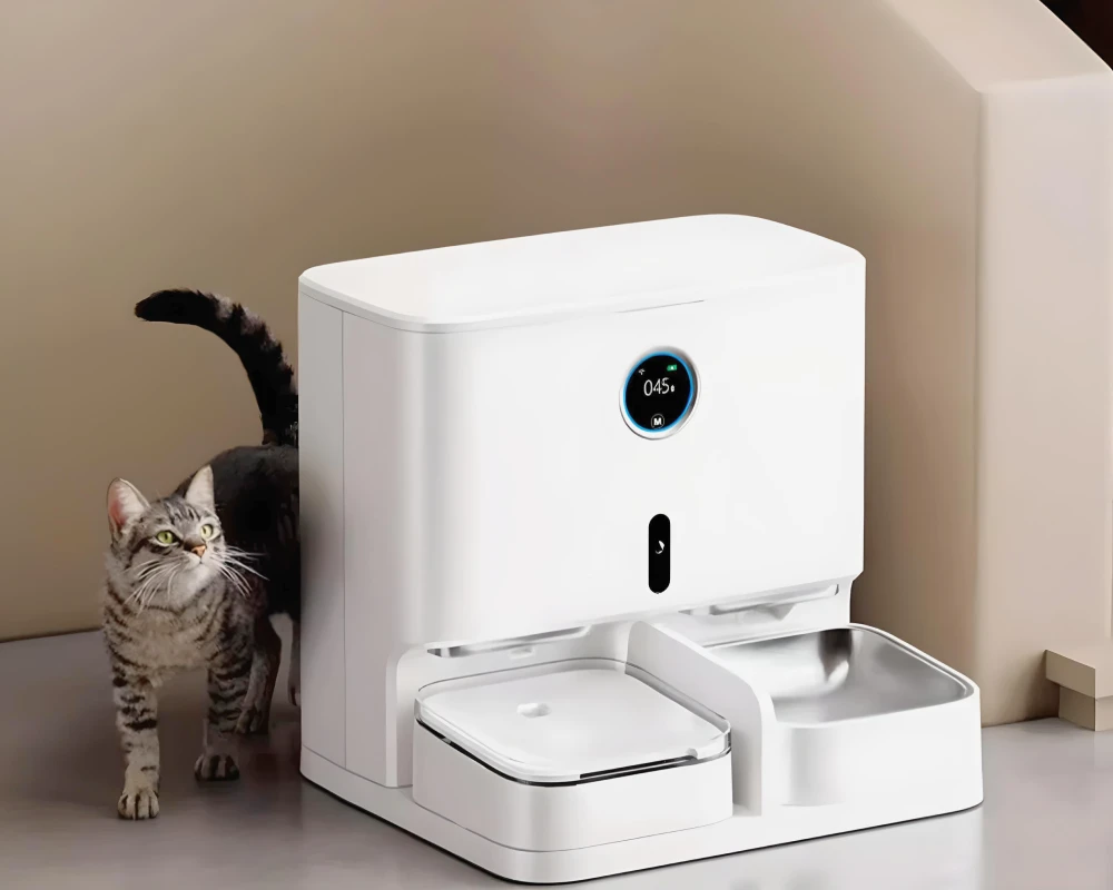 robot automatic pet feeder