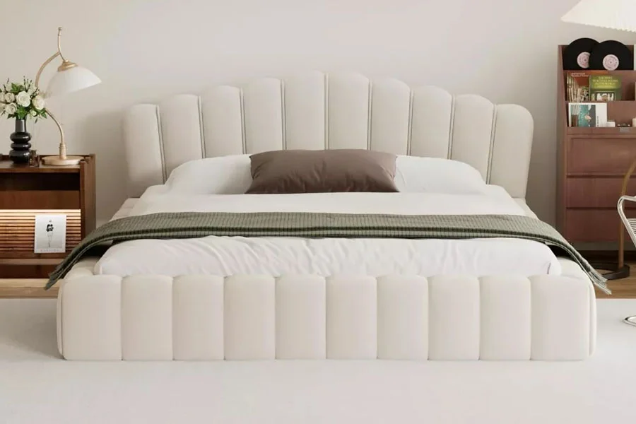 Modern Queen Upholstered Bed Frame