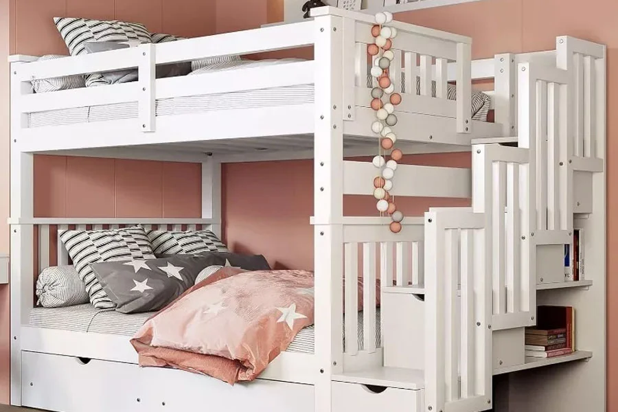 Convertible Wooden Bunk Bed