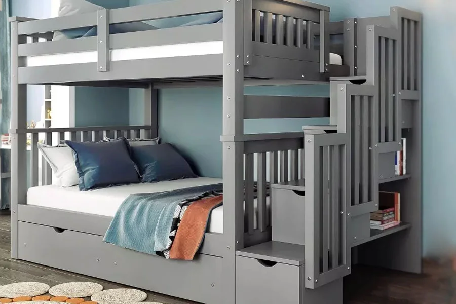 Convertible Wooden Bunk Bed