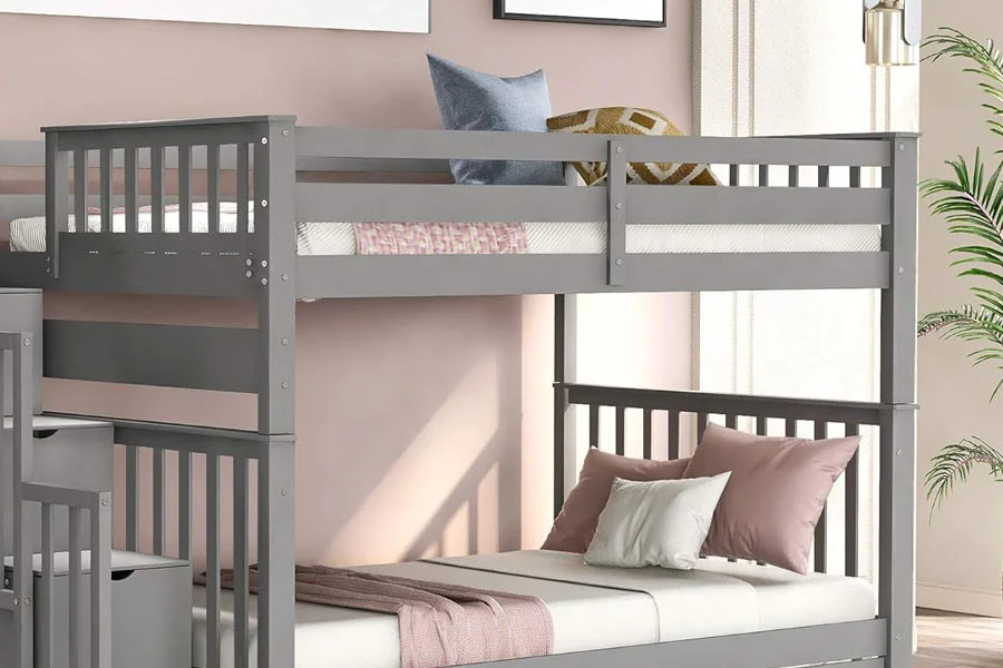 Full Wooden Bunk Bed