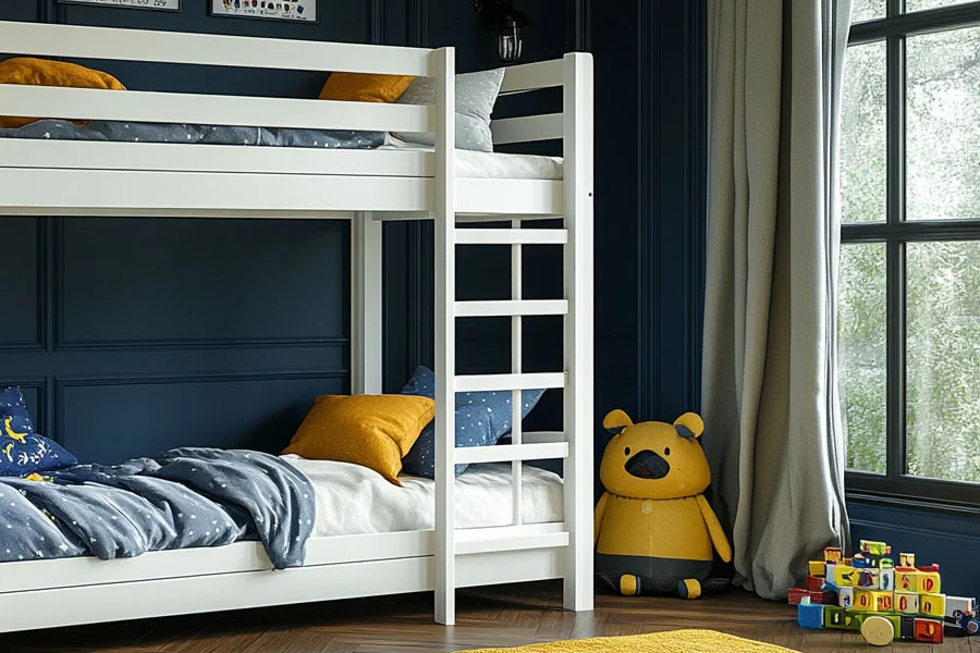 Rustic Wooden Bunk Bed